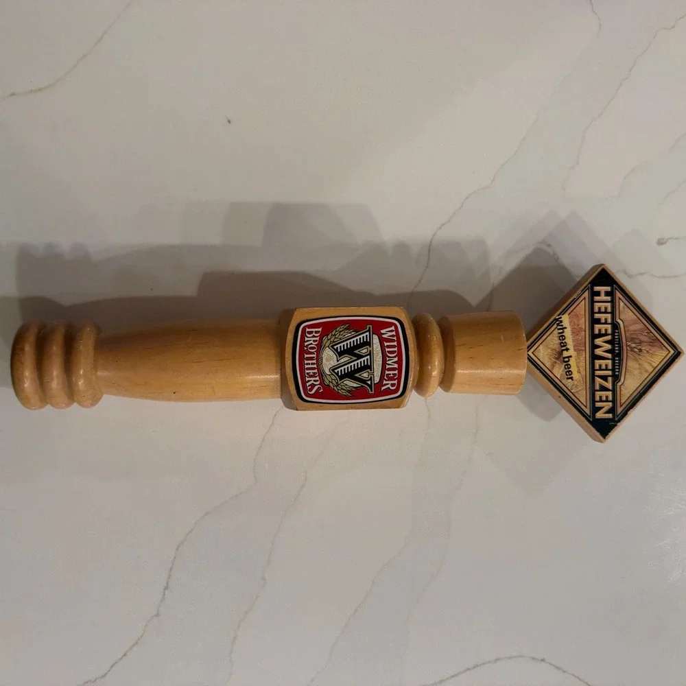 Widmer Brothers Hefeweizen Beer Tap  Wood Portland Oregon Wheat Beer 11.5in